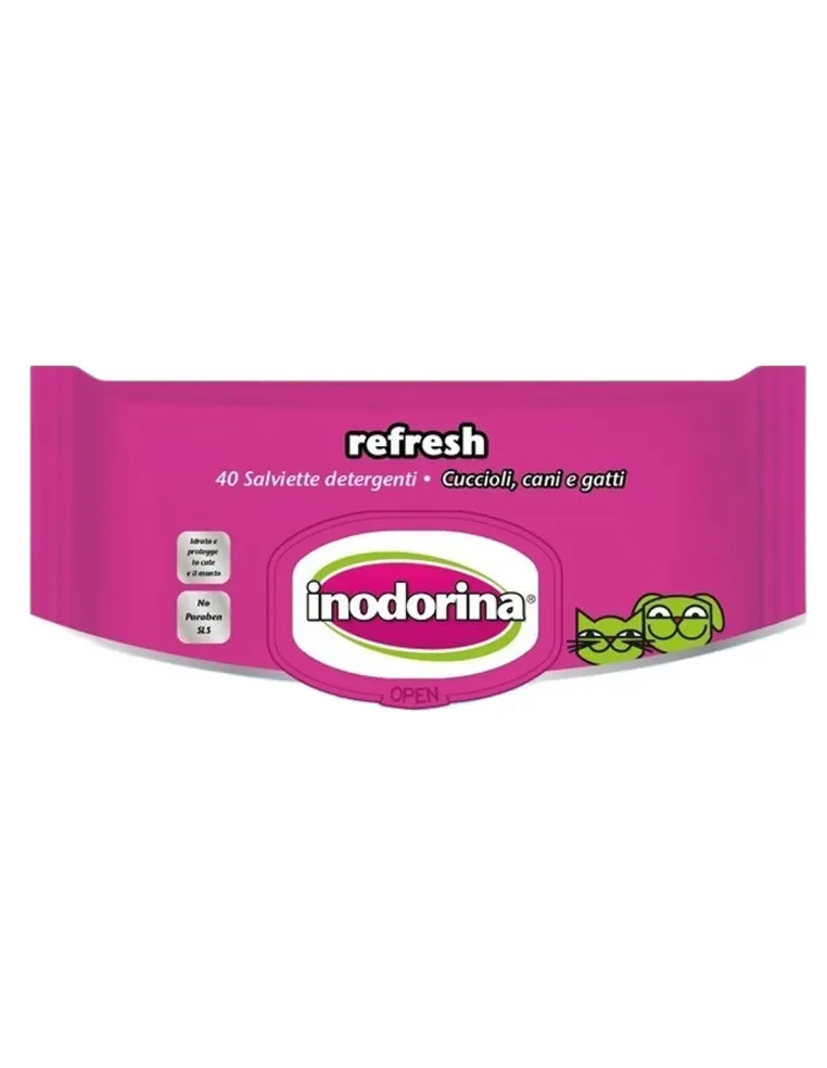 Inodorina refresh 40 salviette al talco  