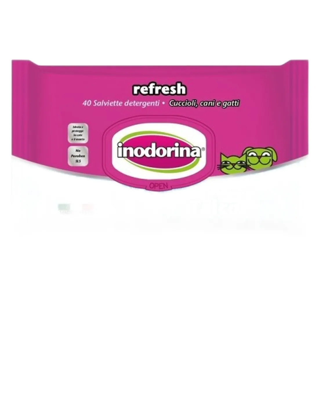 Inodorina refresh 40 salviette al talco  