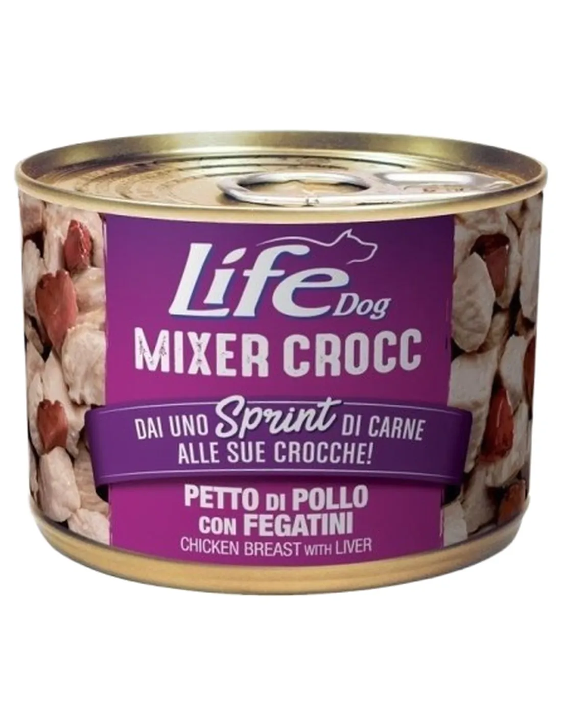 Life Dog MIXER CROCC petto di pollo con fegatini 150 gr  