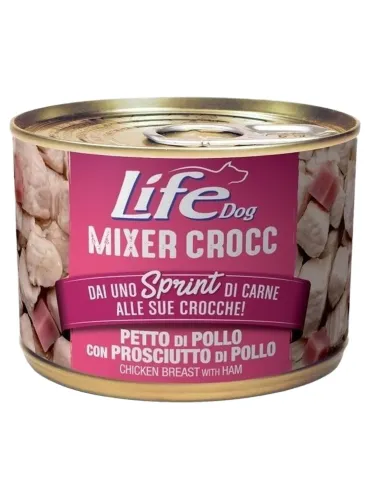 Life Dog MIXER CROCC petto di pollo con prosciutto di pollo 150 gr  