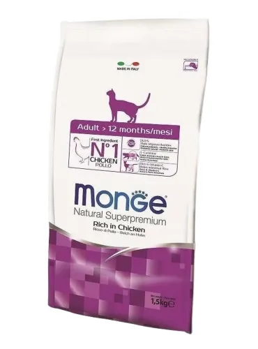 Monge gatto natural superpremium adult pollo 1,5 kg  