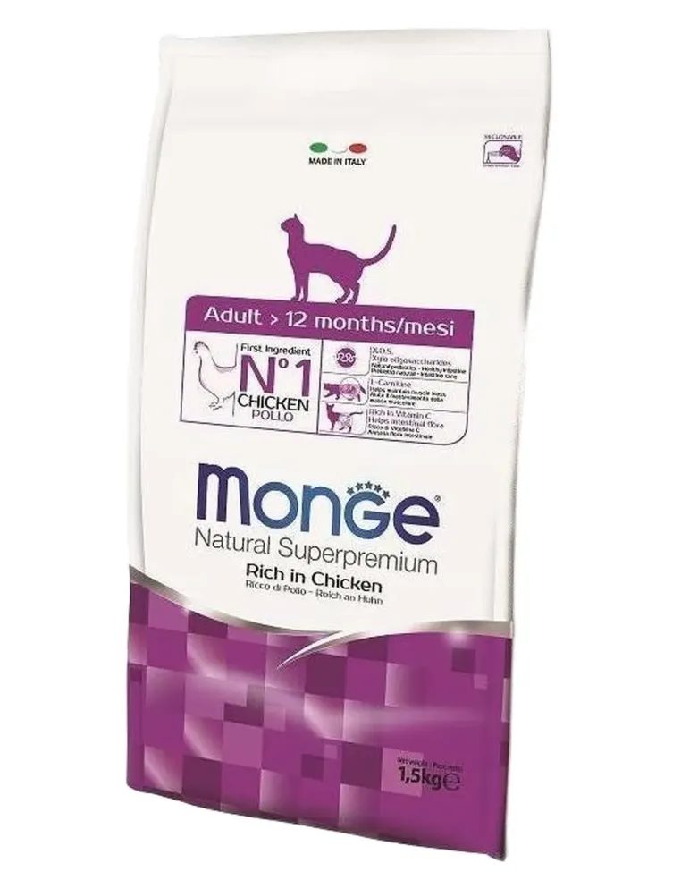 Monge gatto natural superpremium adult pollo 1,5 kg  