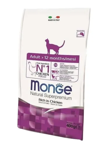 Monge gatto natural superpremium adult pollo 400 gr