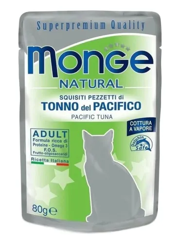 Monge gatto natural tonno del pacifico busta 80 gr  