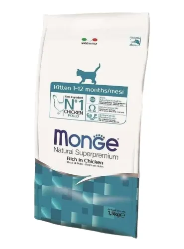 Monge gatto natural superpremium kitten pollo 1,5kg  