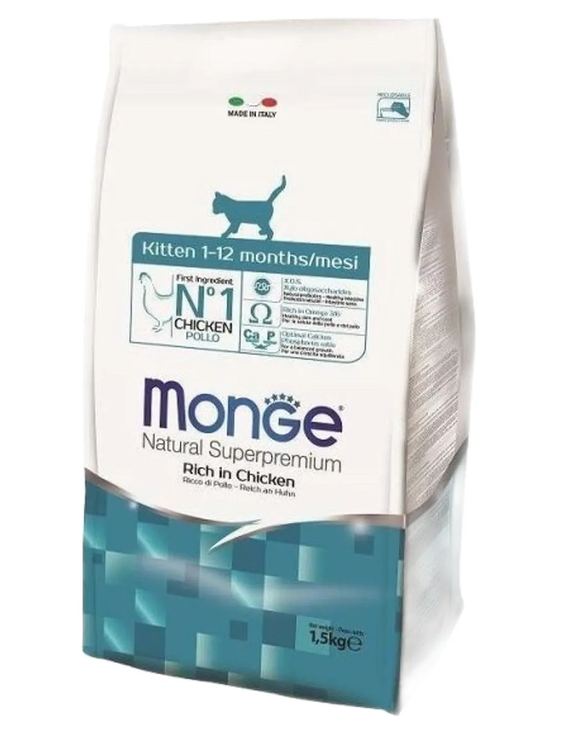 Monge gatto natural superpremium kitten pollo 1,5kg   Monge gatto natural superpremium kitten pollo 1,5kg