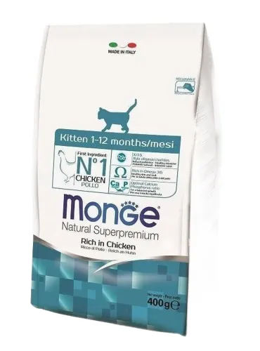 Monge gatto natural superpremium kitten pollo 400 gr  