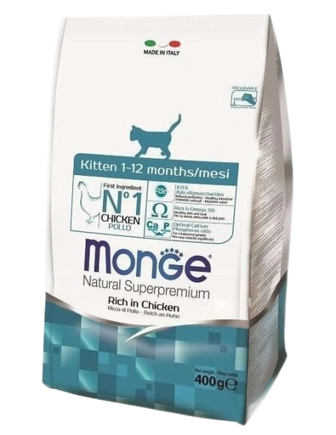 Monge gatto natural superpremium kitten pollo 400 gr  