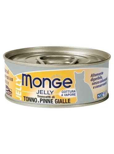 Monge gatto jelly trancetti di tonno a pinne gialle 80 gr  