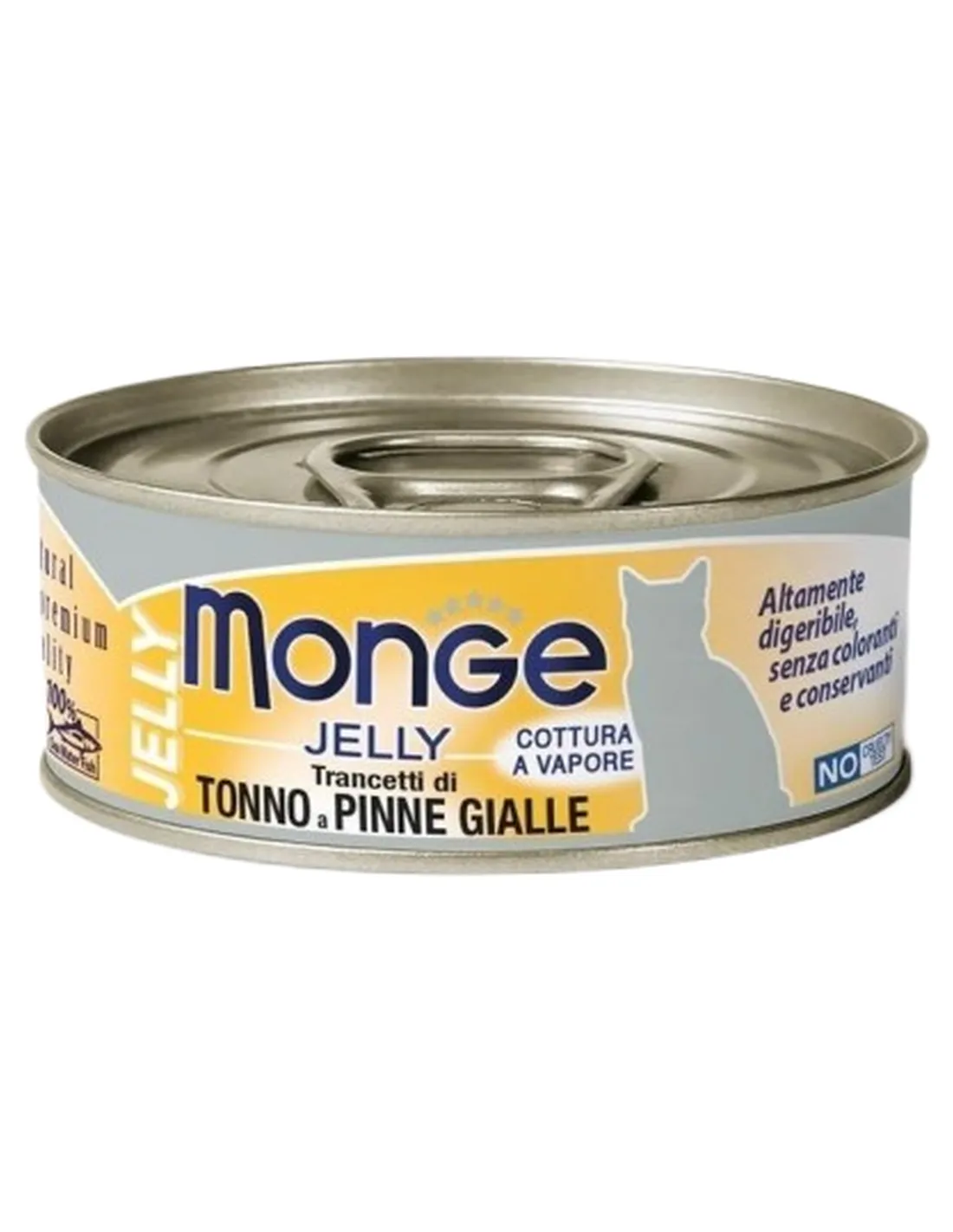 Monge gatto jelly trancetti di tonno a pinne gialle 80 gr   Monge gatto jelly trancetti di tonno a pinne gialle 80 gr
