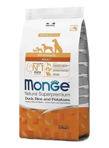 Monge cane all breeds anatra riso e patate 12 kg  