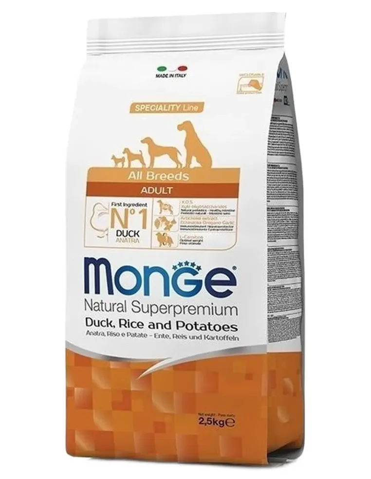Monge cane all breeds anatra riso e patate 12 kg  