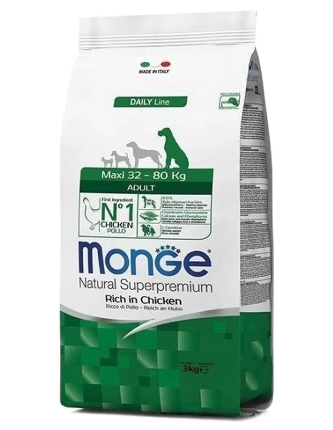Monge cane adult maxi pollo 3 kg  