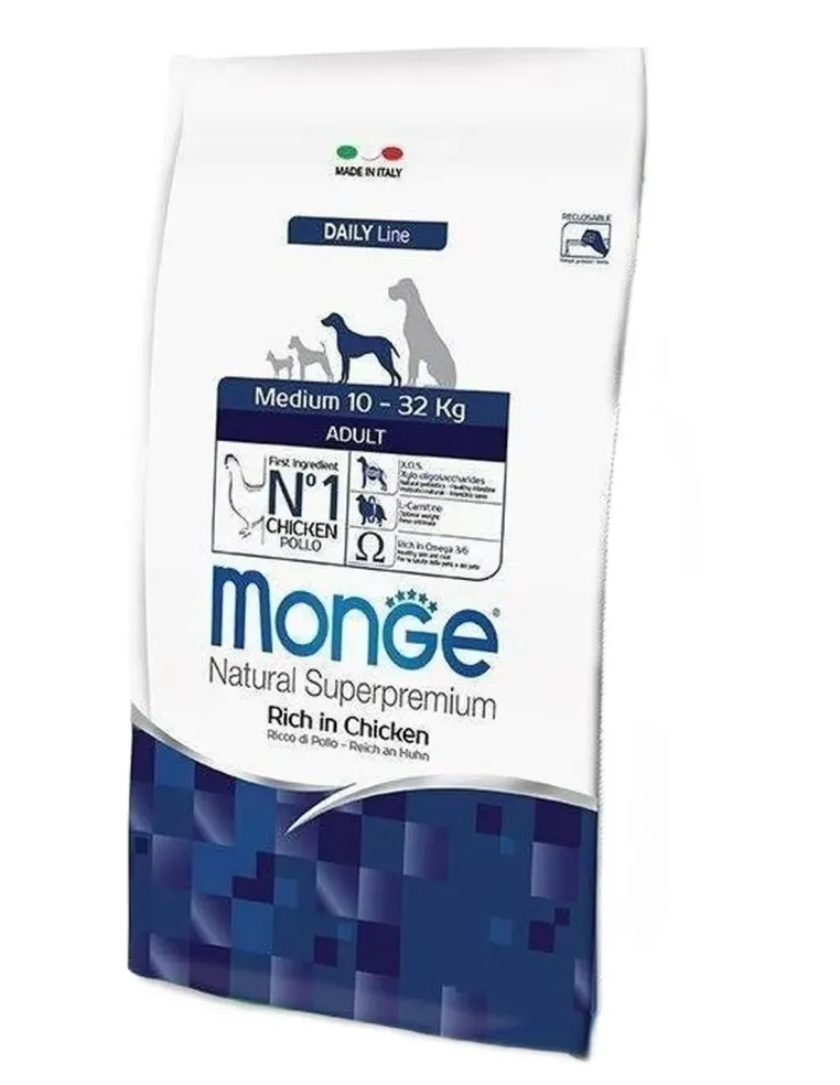 Monge cane adult medium pollo 12 kg  
