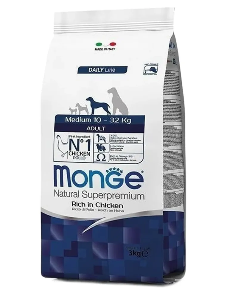 Monge cane adult medium pollo 3 kg  