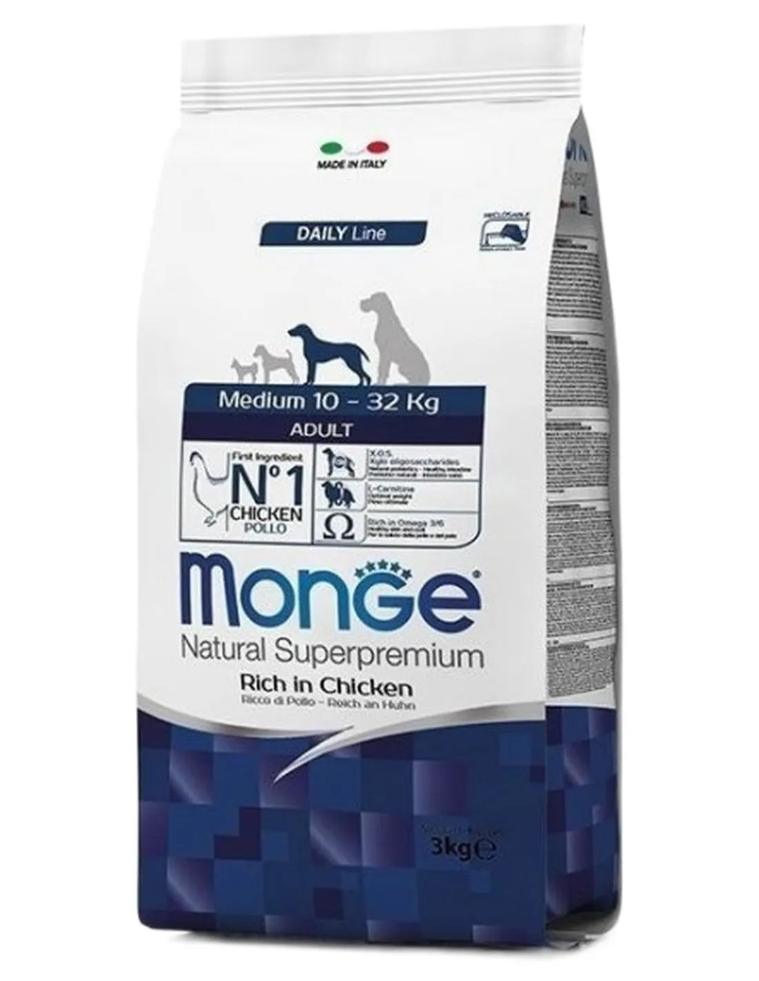 Monge cane adult medium pollo 3 kg   Monge cane adult medium pollo 3 kg