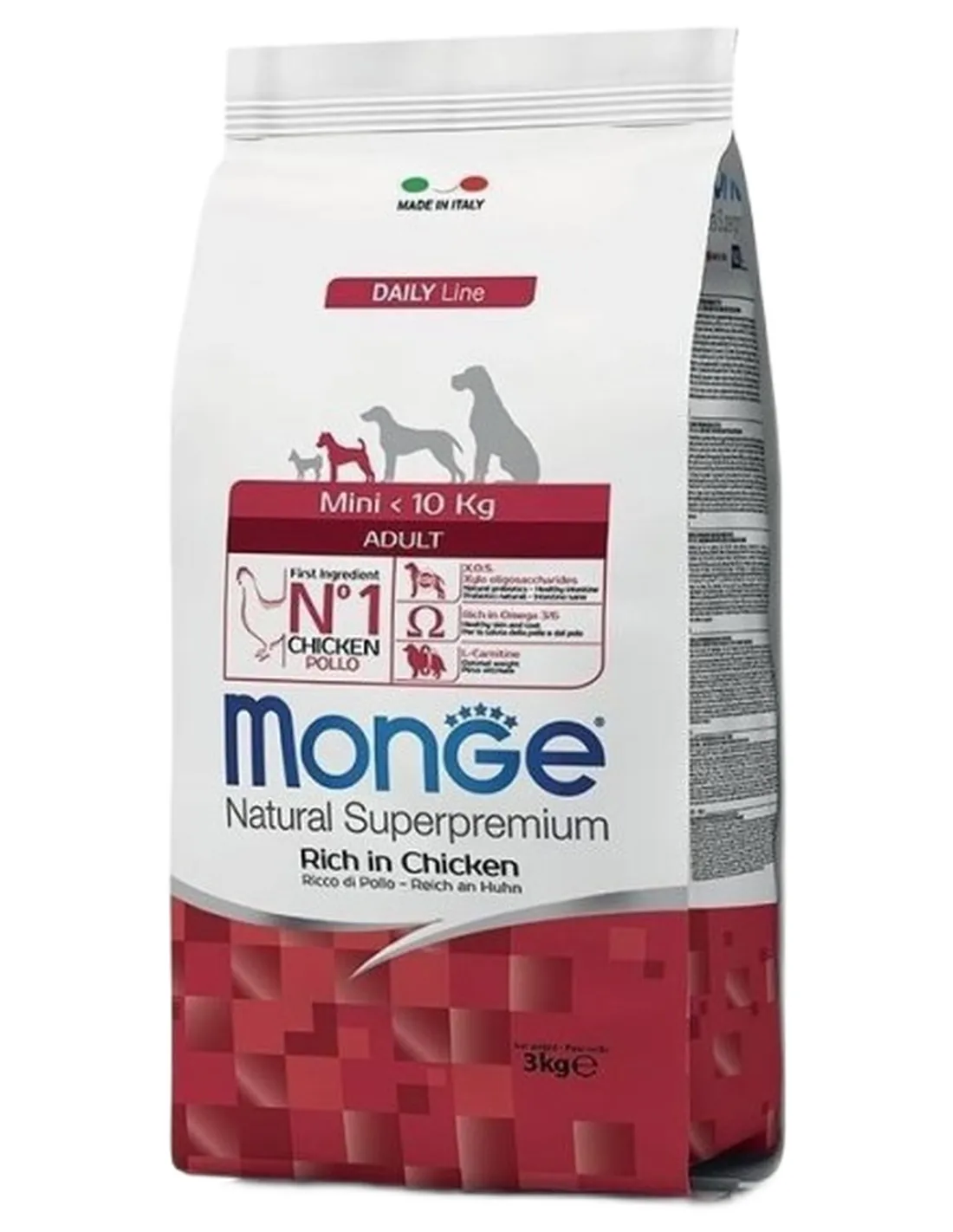 Monge cane mini adult pollo 7,5 kg   Monge cane mini adult pollo 7,5 kg