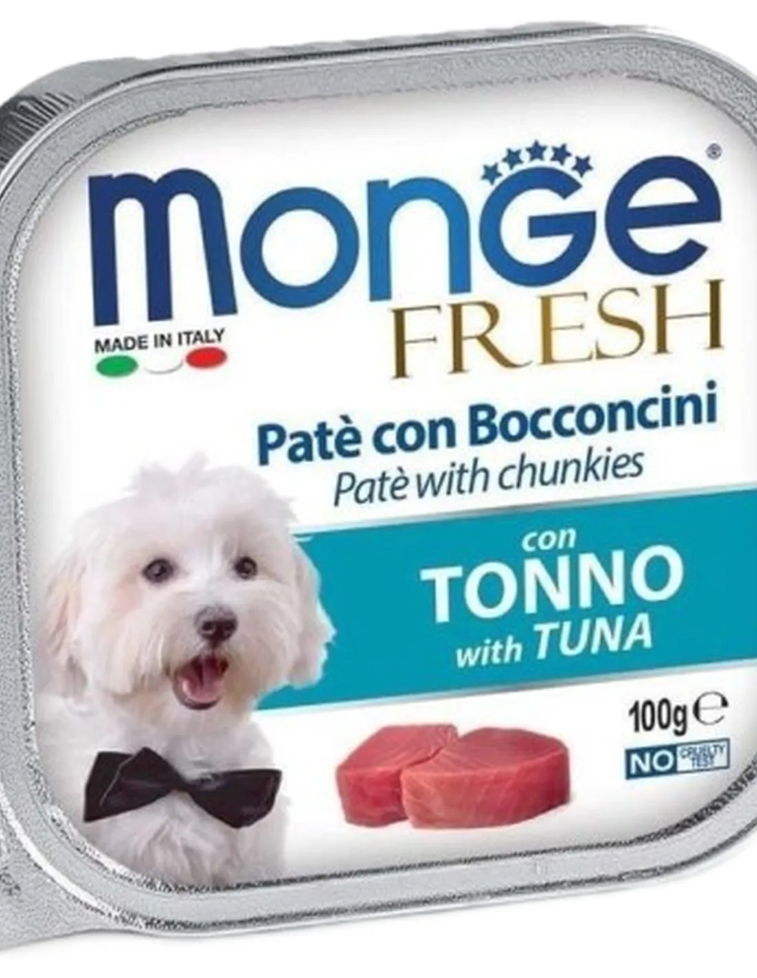Monge cane fresh pate e bocconcini con tonno 100 gr  