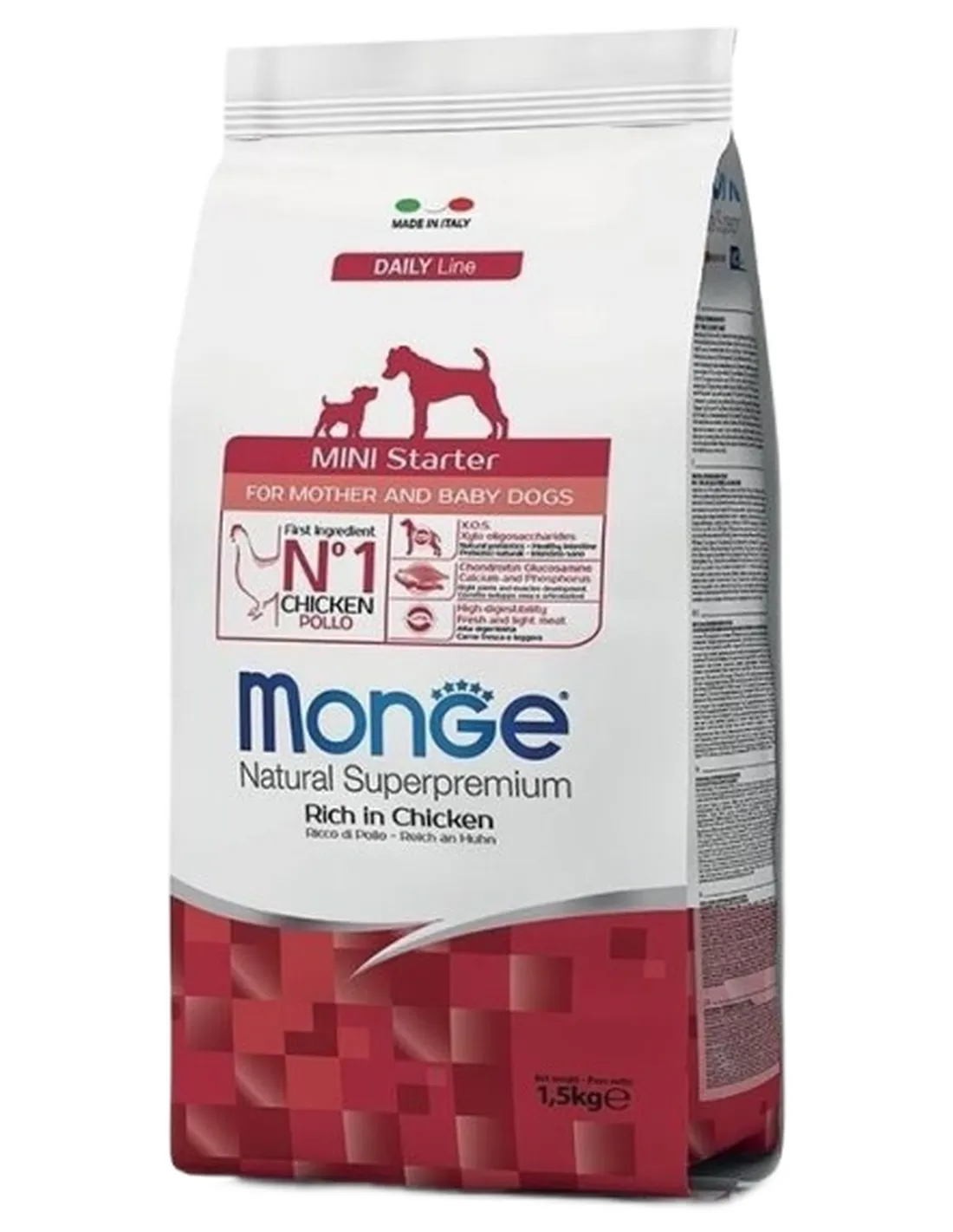 Monge cane mini starter pollo 1,5 kg   Monge cane mini starter pollo 1,5 kg