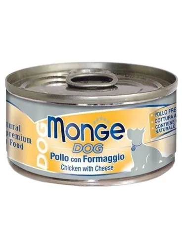 Monge cane natural pollo con formaggio 95 gr  