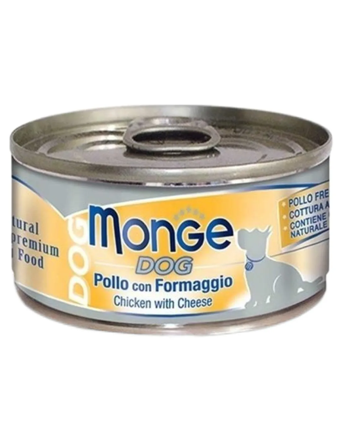 Monge cane natural pollo con formaggio 95 gr  