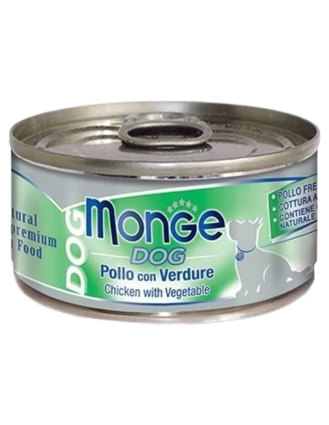 Monge cane natural pollo con verdure 95 gr  