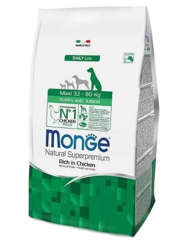 Monge cane puppy and junior maxi 12 kg  