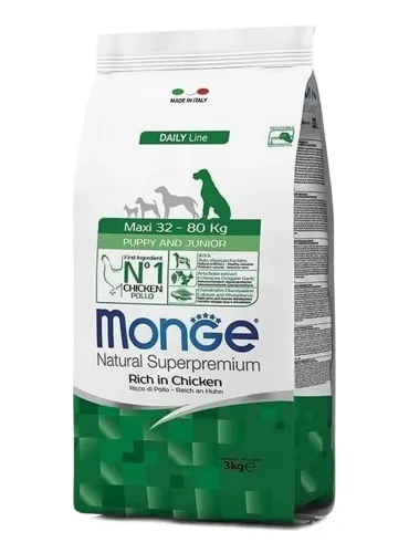 Monge cane puppy junior maxi 3 kg  