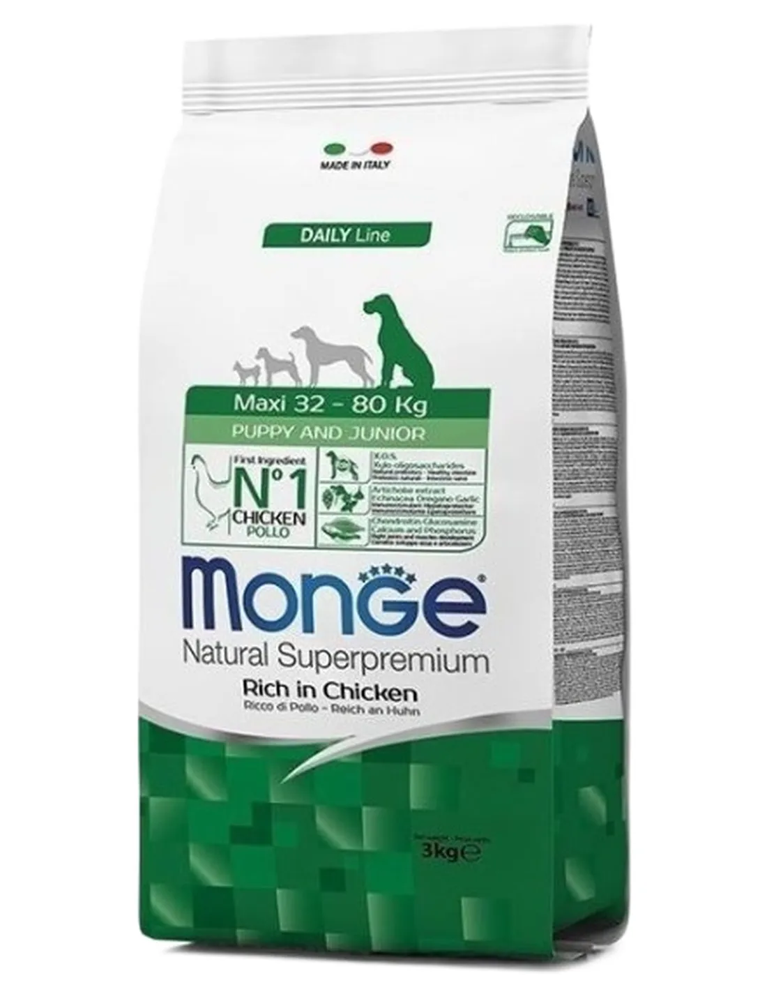 Monge cane puppy junior maxi 3 kg  