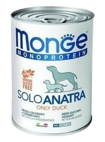 Monge monoproteico patè solo anatra 400 gr  