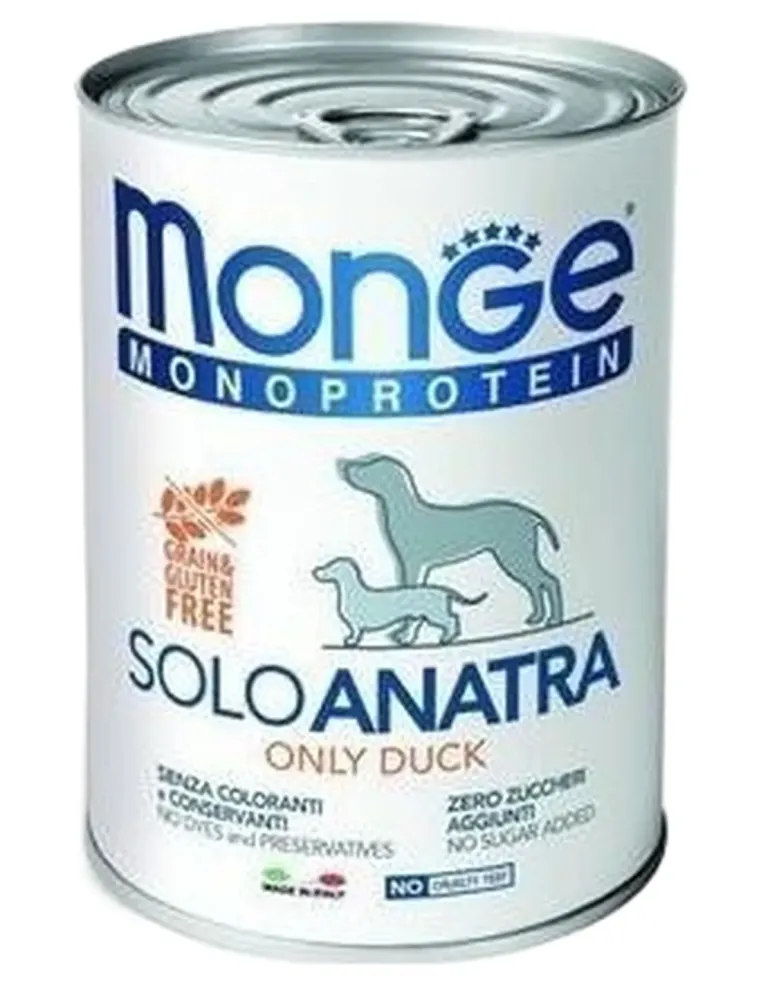 Monge monoproteico patè solo anatra 400 gr  