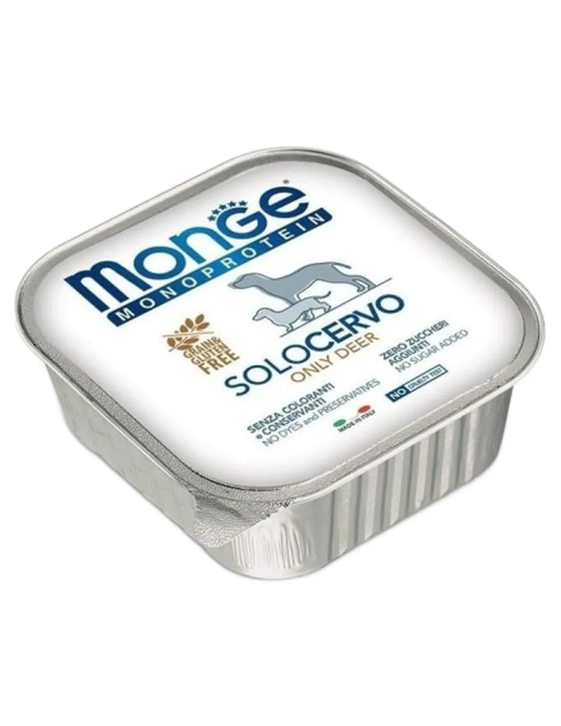 Monge cane monoprotein solo cervo 150 gr  