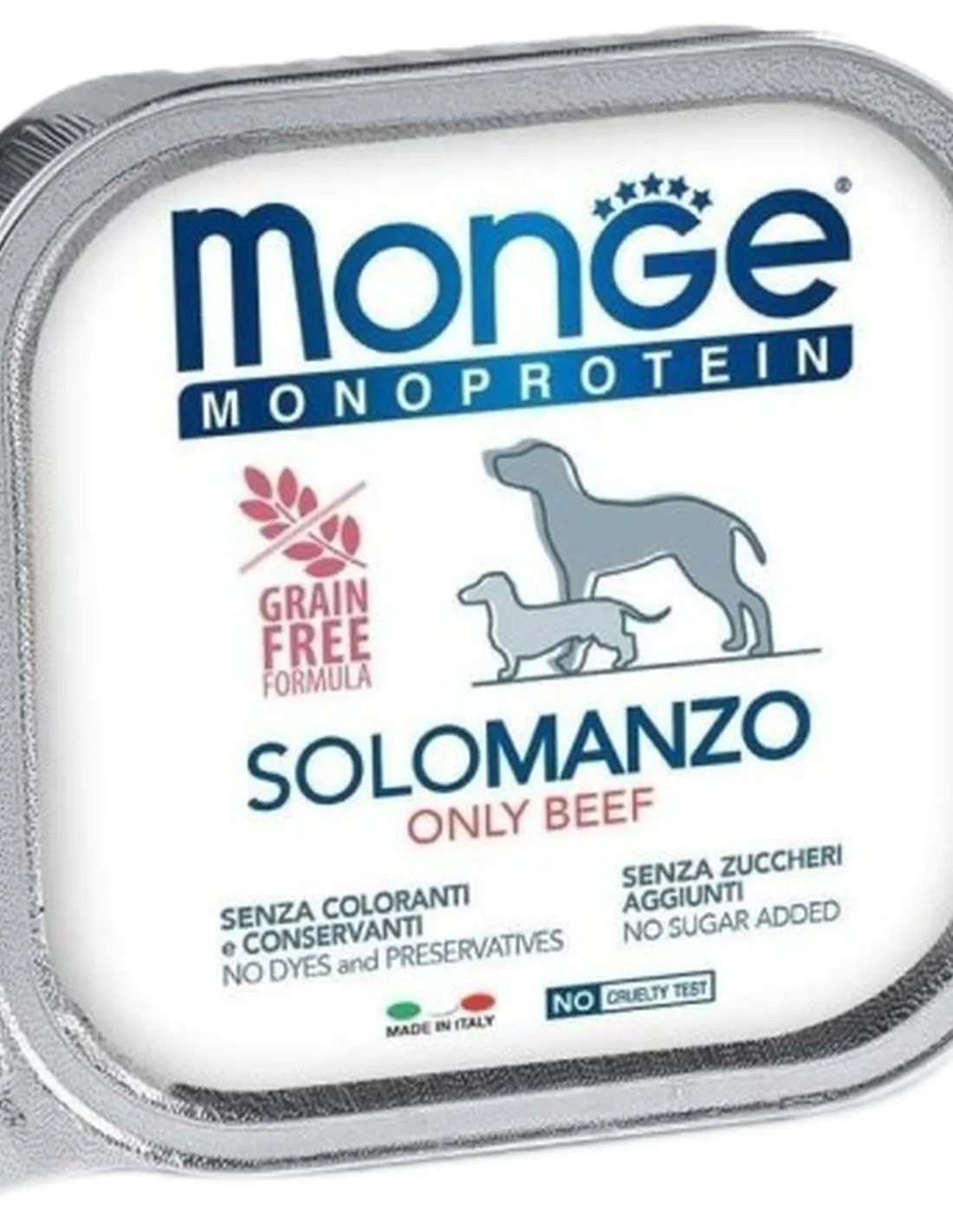 Monge cane monoprotein solo manzo 150 gr  