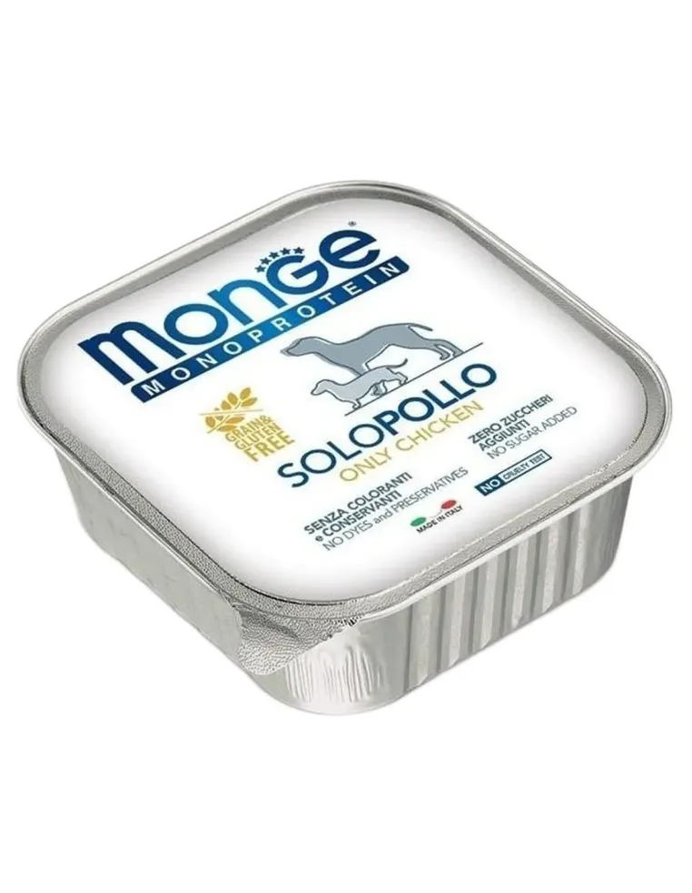 Monge cane monoprotein solo pollo 150 gr  