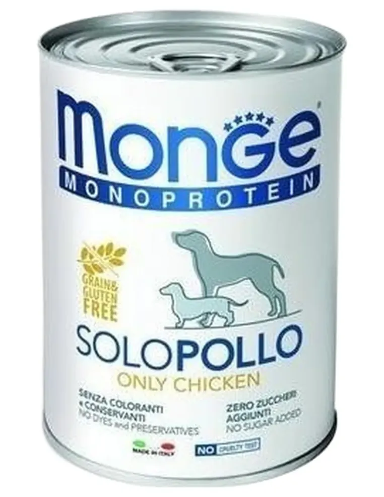 Monge monoproteico patè solo pollo 400 gr  