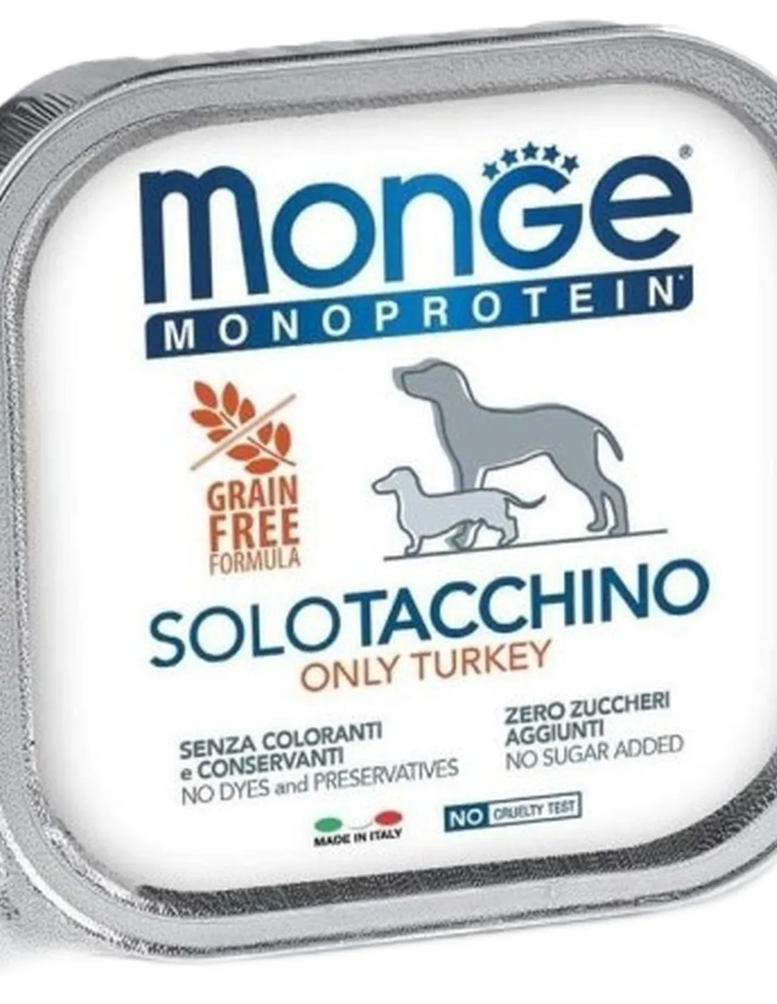 Monge cane monoprotein solo tacchino 150 gr  