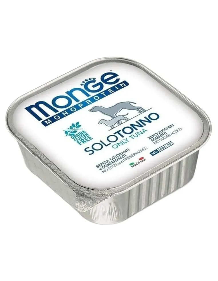 Monge cane monoprotein solo tonno 150 gr  