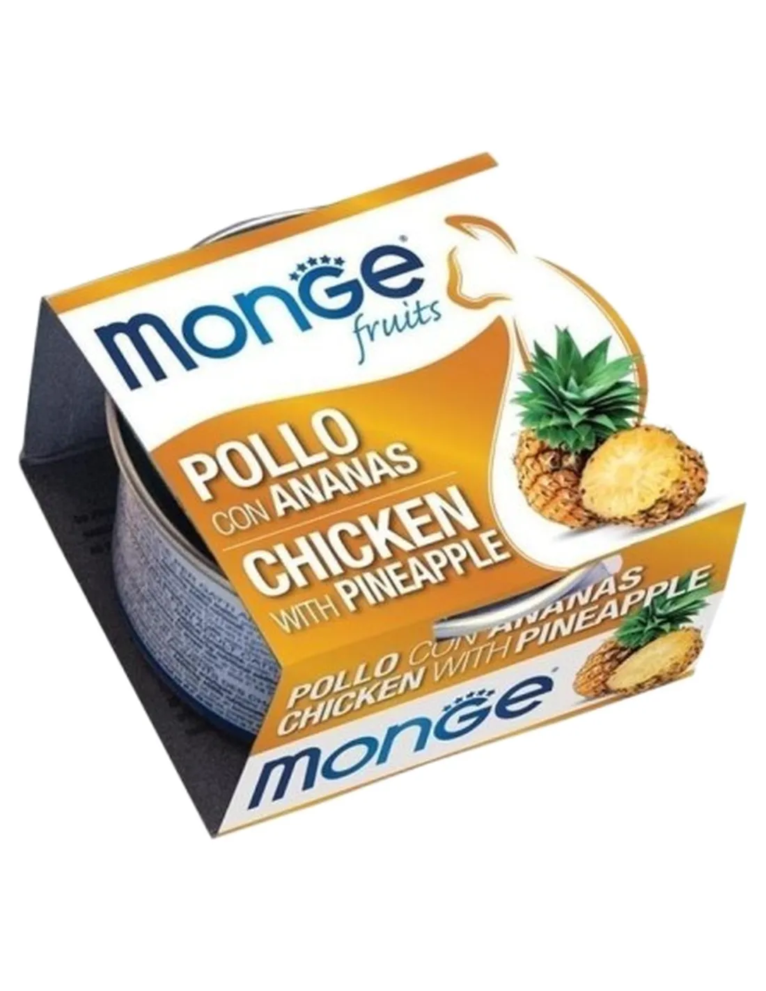 Monge gatto fruits pollo con ananas 80 gr   Monge gatto fruits pollo con ananas 80 gr