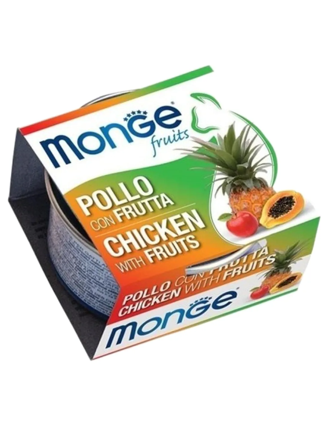 Monge gatto fruits pollo con frutta 80 gr   Monge gatto fruits pollo con frutta 80 gr