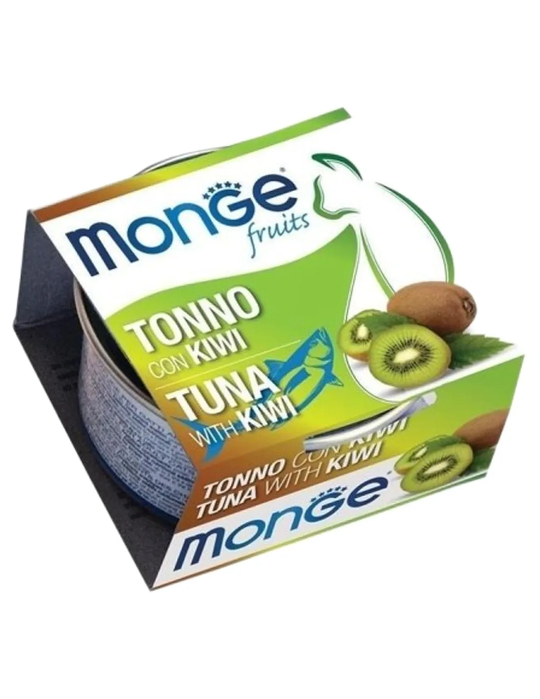 Monge gatto fruits tonno con kiwi 80 gr   Monge gatto fruits tonno con kiwi 80 gr