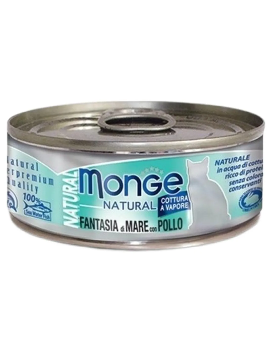 Monge gatto natural fantasia di mare con pollo 80 gr  