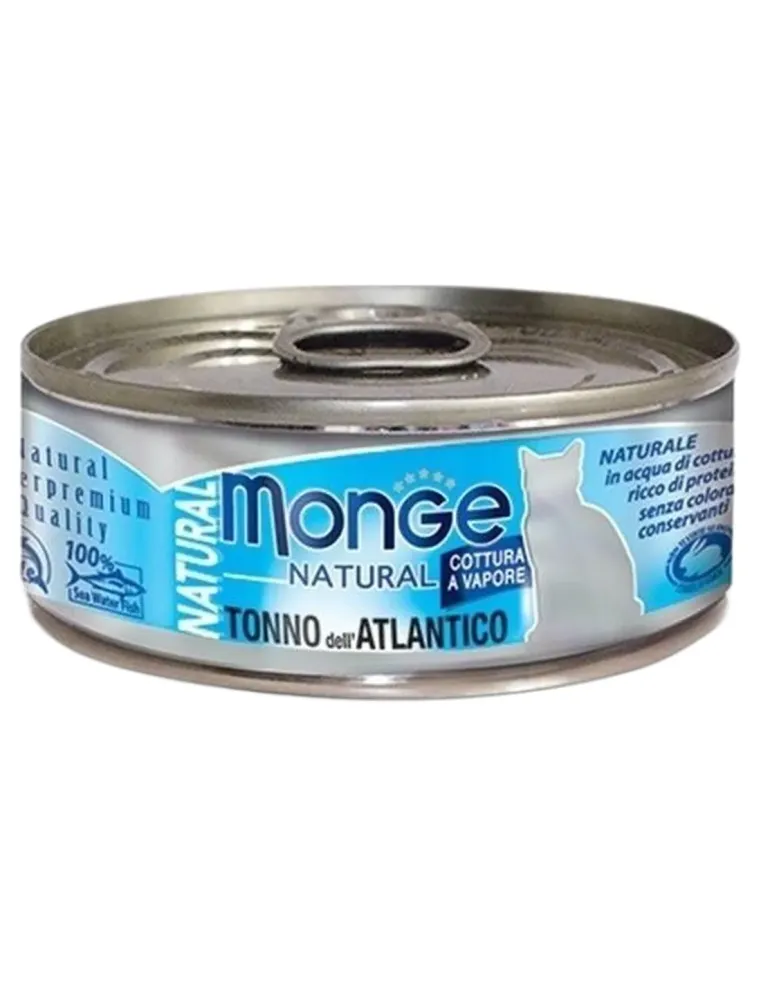 Monge gatto natural tonno dell'atlantico 80 gr  