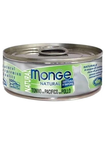 Monge gatto natural tonno del pacifico con pollo 80 gr  