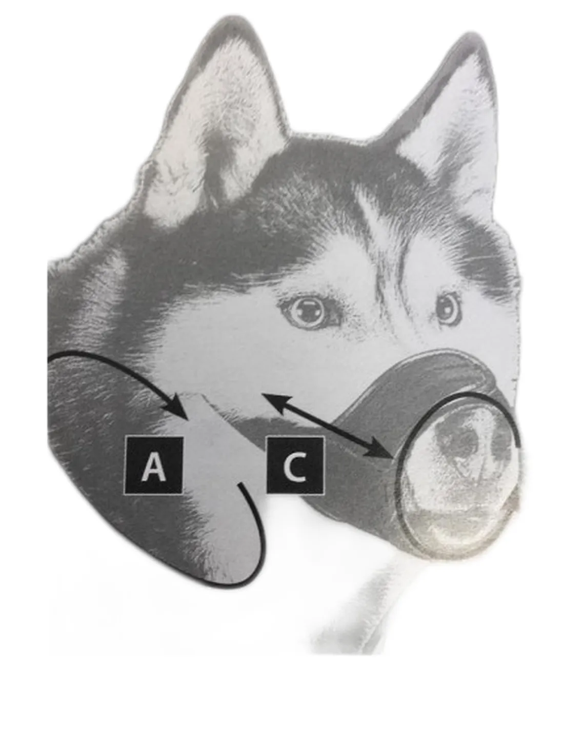 Ferplast muzzle net museruola nera medium  