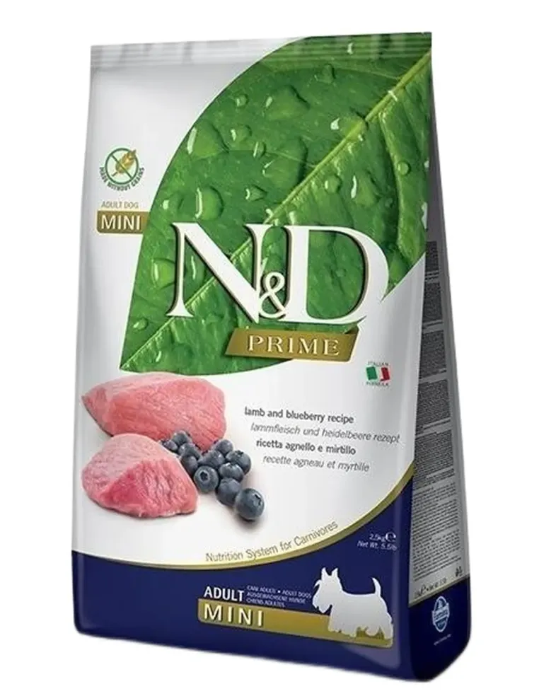 Farmina ned prime cane adult mini agnello e mirtillo 800 gr  