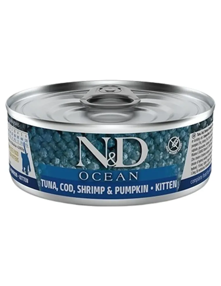 Farmina ned ocean kitten tonno merluzzo gamberetto e zucca 70 gr  