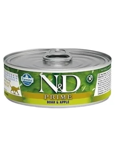 Farmina ned prime gatto cinghiale e mela 80 gr  