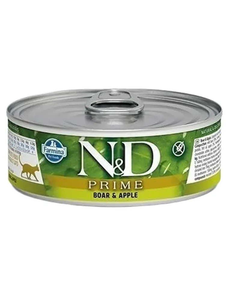 Farmina ned prime gatto cinghiale e mela 80 gr  