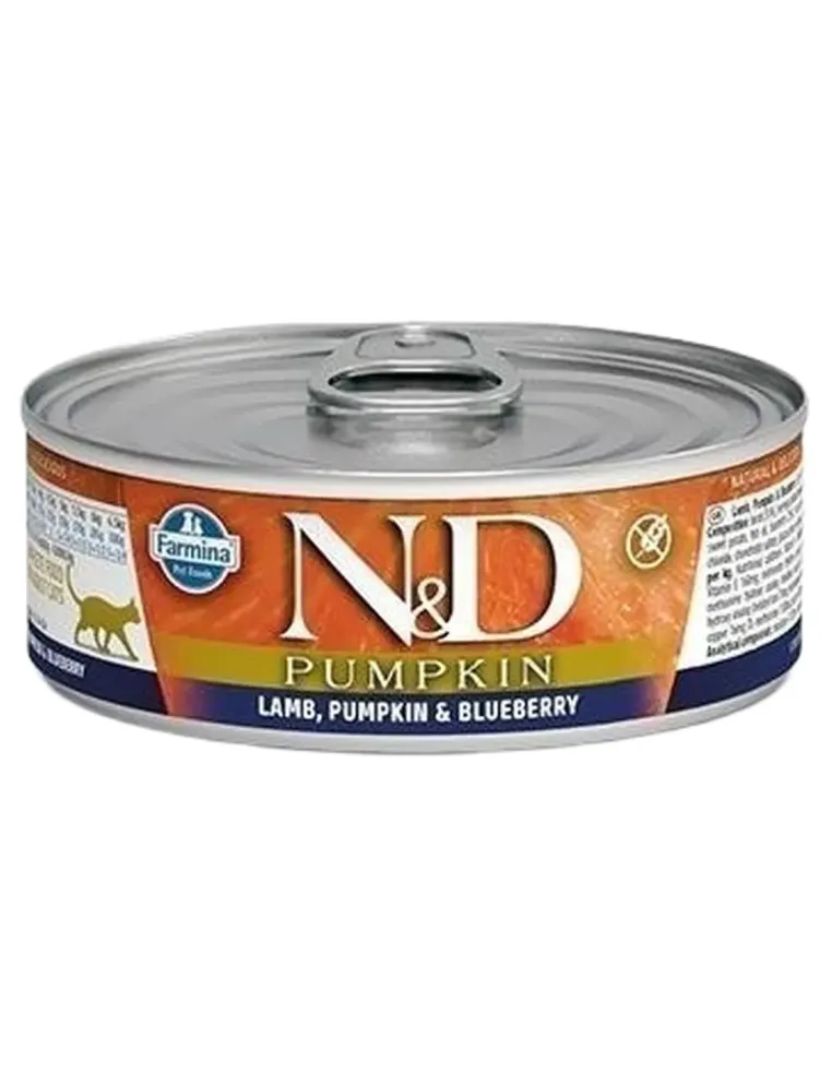 Farmina ned pumpkin grain free gatto agnello zucca e mirtillo 70 gr  