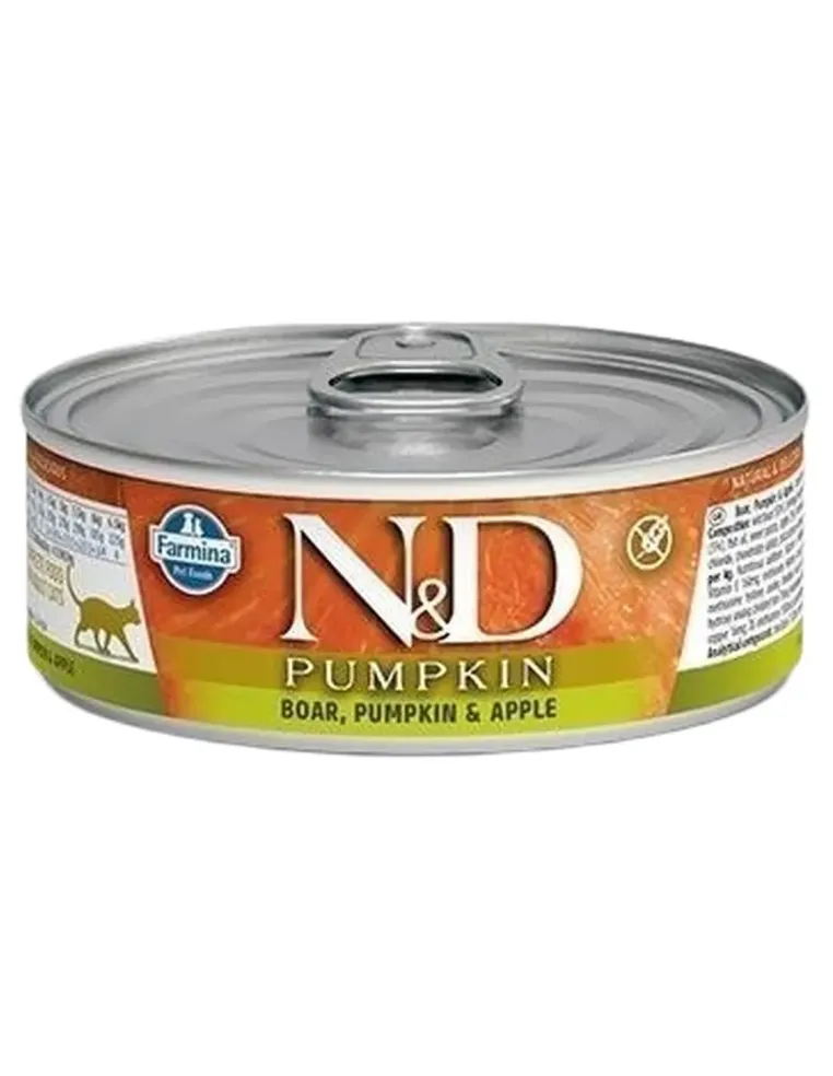 Farmina ned pumpkin grain free gatto cinghiale zucca e mela 80 gr  